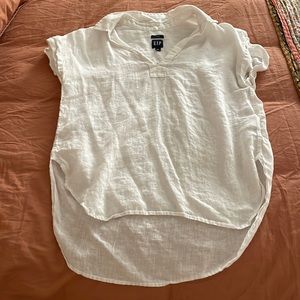 GAP White Linen Blouse